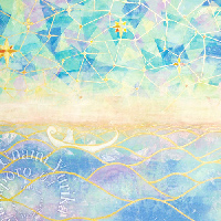海南百合香の日本画作品「星釣り」